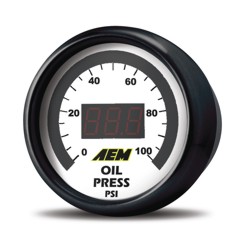 AEM Oil Pressure Display Gauge