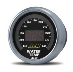 AEM Water Temperature Display Gauge