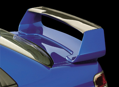 Zero/Sports Carbon Fiber Garnish for Rear Wing for STI